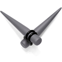 Grey Matte Acrylic Straight Taper Set 2G to 00G