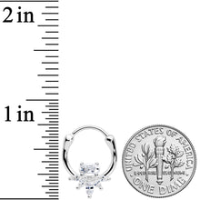 18G 3/8 Clear Gem Spray Cartilage Clicker