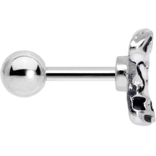 16G 1/4 Western Cowboy Boot Cartilage Tragus Earring