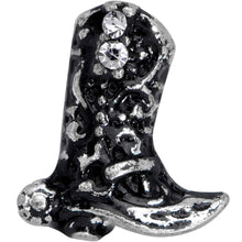 16G 5/16 Clear Gem Cowboy Boot Labret Monroe Tragus