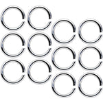 14G 5/16 Seamless Cartilage Ring Set of 12
