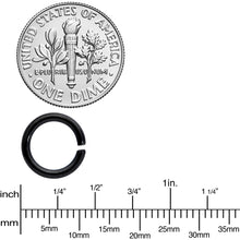 14G 5/16 Black Anodized Seamless Cartilage Ring Set of 12