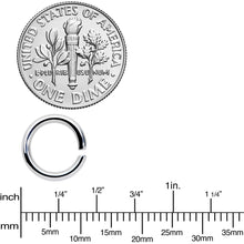 14G 5/16 Steel Black Anodized Seamless Cartilage Ring Set of 12