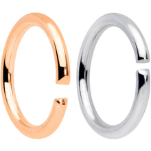 16G 5/16 Steel Rose Gold Tone Seamless Cartilage Ring Set of 12