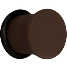 Delicious Dark Brown Matte Acrylic Single Flare Plug Set