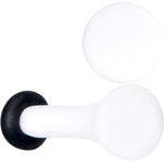 Wonderful White Matte Acrylic Single Flare Plug Set
