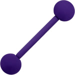 Perfectly Purple Matte Barbell Tongue Ring