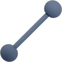 Gorgeous Grey Matte Barbell Tongue Ring 4mm Balls