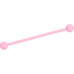 14G Petal Pink Matte Industrial Barbell 38mm