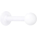 16G 5/16 White Acrylic Matte Labret Monroe Tragus