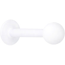 16G 5/16 White Acrylic Matte Labret Monroe Tragus