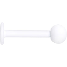 16G 5/16 White Acrylic Matte Labret Monroe Tragus