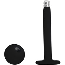16G 5/16 Black Acrylic Matte Labret Monroe Tragus