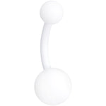 Wonderfully White Matte Belly Ring