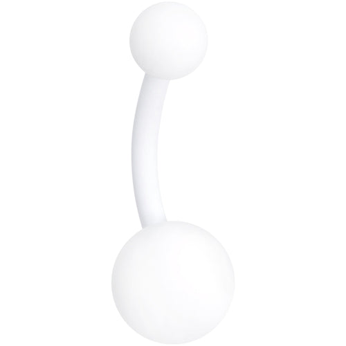 Wonderfully White Matte Belly Ring