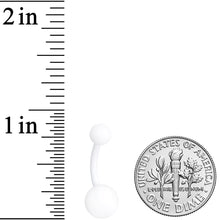 Wonderfully White Matte Belly Ring