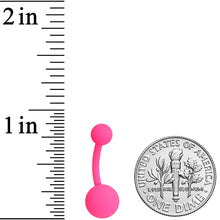 Powerfully Pink Matte Belly Ring