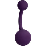 Deep Dark Purple Matte Belly Ring