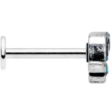 16G 5/16 Aqua Orb Curvy Elephant Labret Monroe Tragus