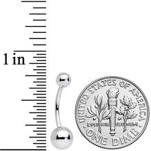 16G 3/8 Grade 23 Titanium Cartilage Curved Barbell