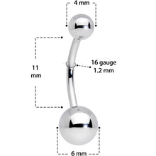 16G 3/8 Grade 23 Titanium Cartilage Curved Barbell