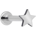 16G 5/16 Star Grade 23 Titanium Internal Thread Labret Tragus