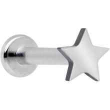 16G 5/16 Star Grade 23 Titanium Internal Thread Labret Tragus