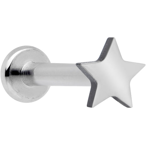 16G 5/16 Star Grade 23 Titanium Internal Thread Labret Tragus