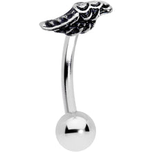 16G 5/16 Single Angels Wing Curved Eyebrow Ring