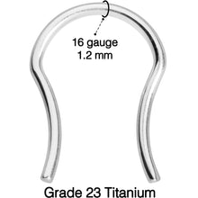 16G 5/8 ASTM F-136 Implant Grade Titanium Septum Retainer