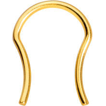 16G 5/8 Gold Tone ASTM F-136 Implant Grade Titanium Septum Retainer