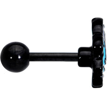 16G 1/4 Black Swimming Sloth Cartilage Tragus Earring