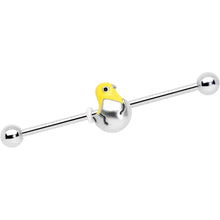 14G Hatching Easter Chick Industrial Barbell 38mm