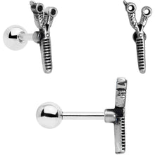 16G 1/4 Black Gold Tone Scissors Hair Cartilage Tragus Set of 3