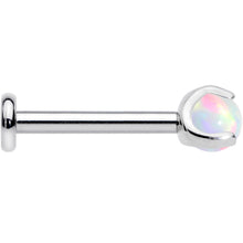 16G 5/16 White Synth Opal ASTM F-136 Implant Grade Titanium Internal Thread Labret