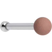 20G 1/4 Brown Matte 2mm Nose Bone