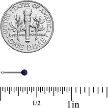 20G 1/4 Dark Blue Matte 2mm Nose Bone