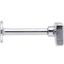 16G 5/16 Clear Gem Black Boo Halloween Labret Monroe Tragus