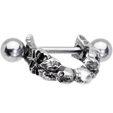 16G 3/8 Scary Skull Halloween Cartilage Cuff