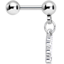16G 1/4 White Boo Halloween Dangle Cartilage Tragus Earring