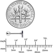 16G 1/4 White Boo Halloween Cartilage Tragus Earring