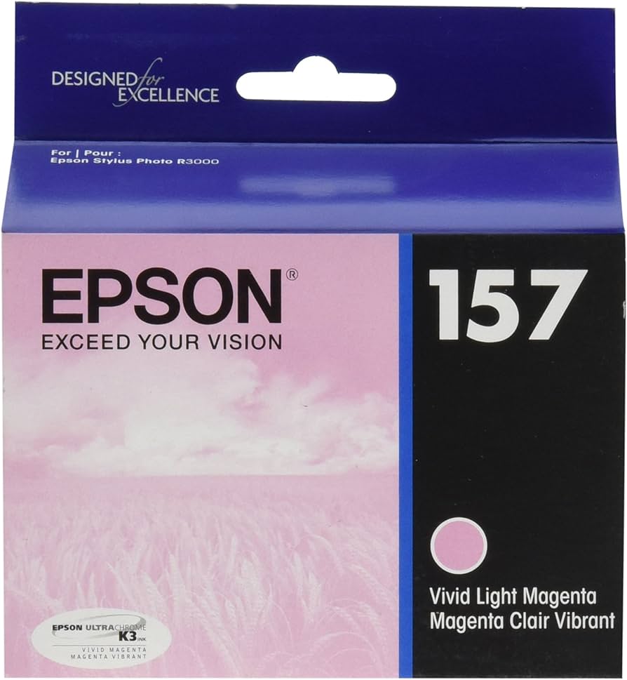 New, Pre-Owned - Epson 157 Vivid Light Magenta Ink Cartridge
