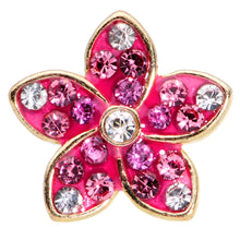 16G 1/4  Purple Gem Gold Tone Fabulous Flower Cartilage Tragus