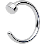 20G 1/4 Simple Disc Nose Hoop