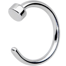 20G 1/4 Simple Disc Nose Hoop
