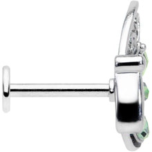 16G 5/16 Green Gem Lacy Butterfly Labret Monroe Tragus