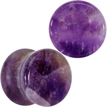 Natural Purple Amethyst Stone Saddle Plug Set