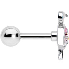 16G 1/4 Pink Gem Funky Flamingo Cartilage Tragus Earring