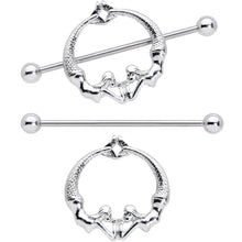14G 13/16 Double Mermaid Nautical Nipple Shield Set