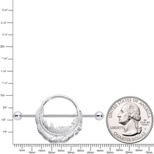 14G 3/4 Falling Feather Nipple Shield Set